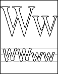 Letter w : click to open in a new window